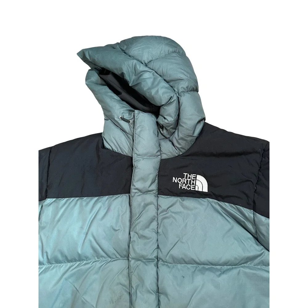The North Face‎ Mens Large Blue Black Hooded Down Puffer Jacket Parka Ripstop